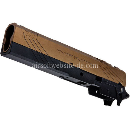 Tiger Soul CNC Aluminum INF Venom Mittlerer Rahmen Schlitten Set Geeignet für Toyko Marui Hi-Capa Serie GBB Pistolen Airsoft