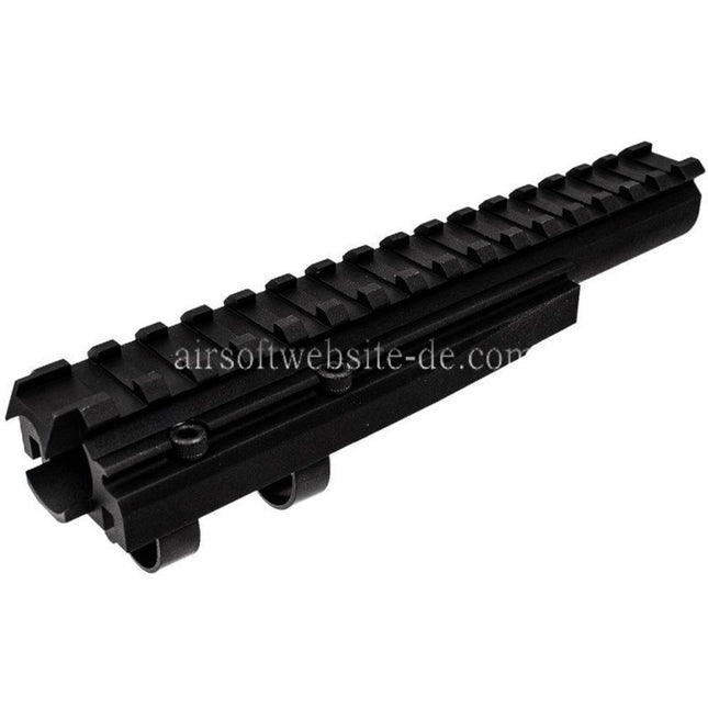 Hephaestus Aluminum 20mm Schienengasrohr Geeignet für Tokyo Marui AK Serie GBB Gewehre Airsoft Schwarz