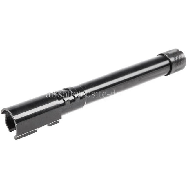 KJ Works Äußerer Lauf mit Gewindeabdeckung -14mm CCW gegen den Uhrzeigersinn Geeignet für ASG CZ Shadow 2 GBB Pistolen Airsoft