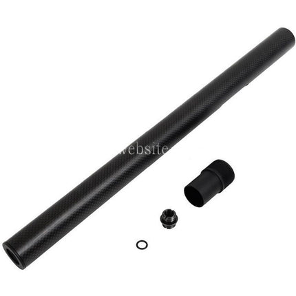 Laylax PSS 421mm Kohlefaser Außenlauf Geeignet für Tokyo Marui VSR-10 G-Spec Serie Bolt Action Scharfschützen Airsoft Schwarz