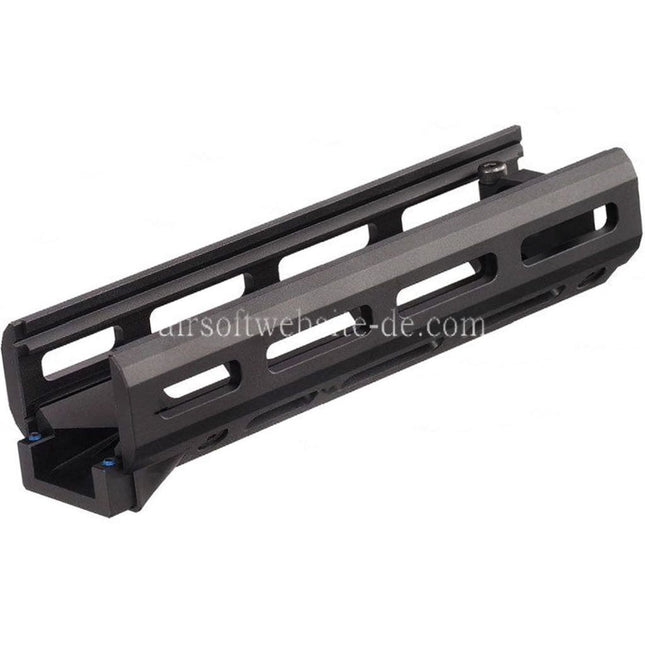Hephaestus 6.5 Zoll 160mm CNC Aluminum M-LOK Handschutz Geeignet für GHK LCT AKS-74U Serie AEG GBB Gewehre Airsoft Schwarz