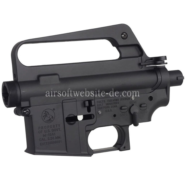 E&C COLT M16A1 603 Stil Oberer Untere Metall Körperempfänger (CNC Logo) Geeignet für E&C Tokyo Marui M4 M16 Serie AEG Gewehre Airsoft Schwarz