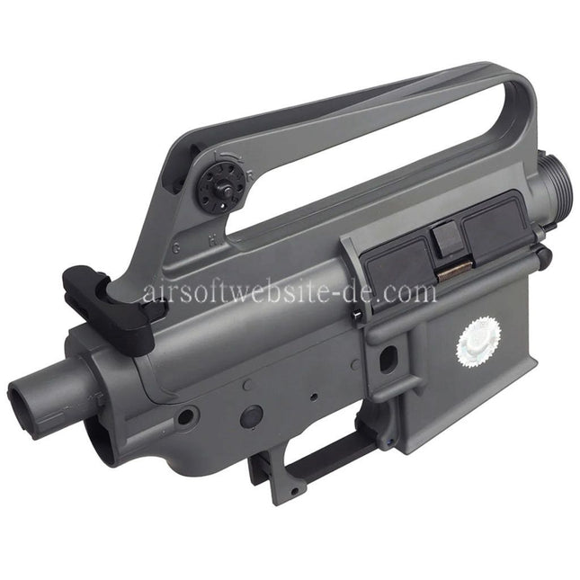 E&C COLT M16VN 604 Stil Oberer Untere Metall Körperempfänger (CNC Logo) Geeignet für E&C Tokyo Marui M4 M16 Serie AEG Gewehre Airsoft Grau