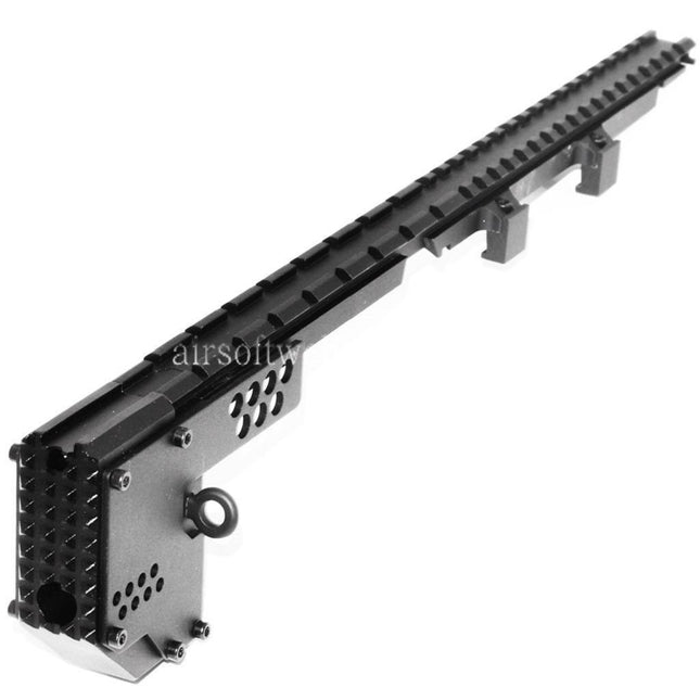 CYMA 408mm Schwertfisch Umbau Schließsatz Obere Schiene Geeignet für MP5 Serie AEG Gewehre Schwarz