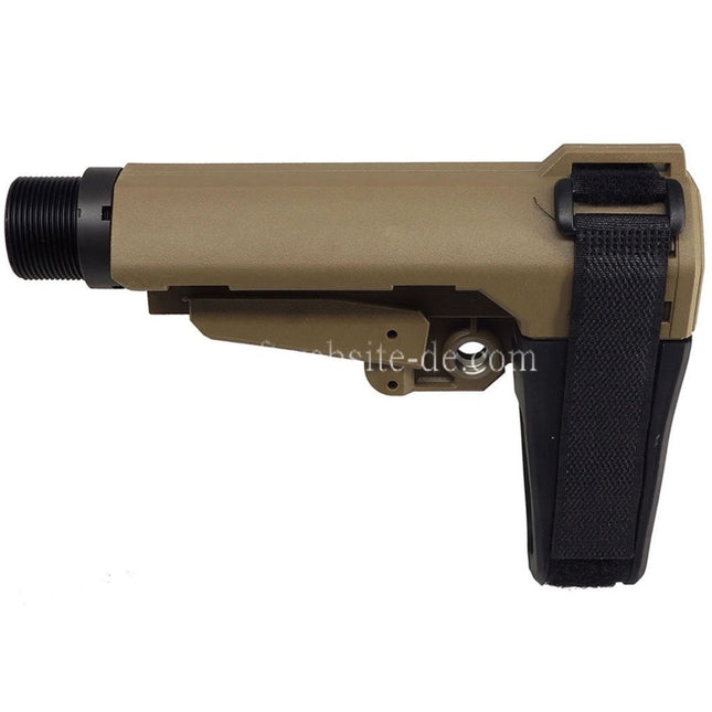 CYMA CGS SBT Stil SBA3 Stabilisierung Brace Schaft mit 6-fach verstellbarem Pufferrohr Geeignet fur CGS Tokyo Marui M4 MWS GBB Gewehre