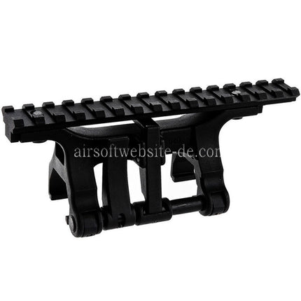 VFC Alte Schule Picatinny Schienenklauenhalterung Geeignet für Umarex (Elite Force) H&K MP5 G3 HK53 Serie GBB Gewehre Airsoft Schwarz