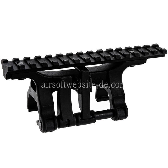 VFC Alte Schule Picatinny Schienenklauenhalterung Geeignet für Umarex (Elite Force) H&K MP5 G3 HK53 Serie GBB Gewehre Airsoft Schwarz
