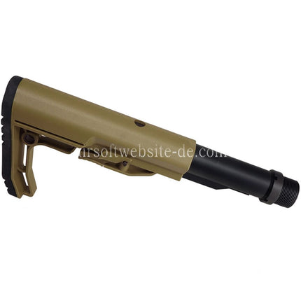 CYMA CGS MFT BMSMIL Stil Minimalistischer Schaft mit Kurzer 6-fach verstellbarer Pufferrohr-Einheit Geeignet fur CGS Tokyo Marui M4 Serie MWS GBB Gewehre