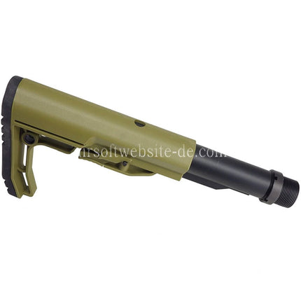 CYMA CGS MFT BMSMIL Stil Minimalistischer Schaft mit Kurzer 6-fach verstellbarer Pufferrohr-Einheit Geeignet fur CGS Tokyo Marui M4 Serie MWS GBB Gewehre