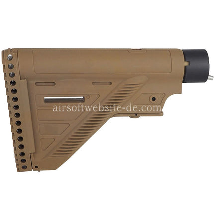 E&C 416A5 Stil Einziehbar Schaft mit Pufferrohr geeignet für HK416 Serie AEG Gewehre Airsoft