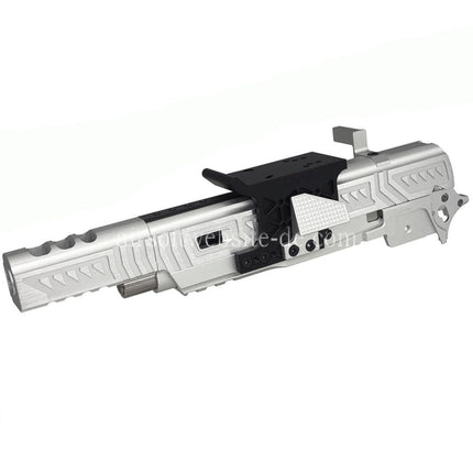 5KU CNC Aluminum Limcat Sabercat Stil Lauf Schlitten Mitte Rahmen Kit Komplett Set Geeignet für Tokyo Marui Hi-Capa Serie GBB Pistolen