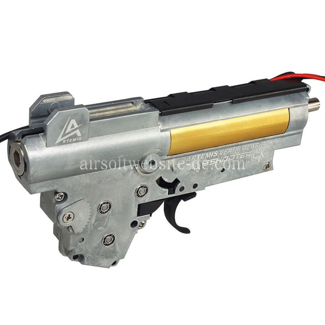 APS Artemis V3 Getriebe mit E-Shooter ETU Geeignet fur APS Tokyo Marui AK Serie Gewehre Airsoft Verkabelung vorne