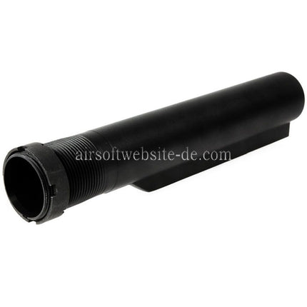 Guns Modify GM CNC Aluminum 6-Position Schaft Pufferrohr Geeignet für Tokyo Marui M4 Serie MWS GBB Gewehre Airsoft Schwarz