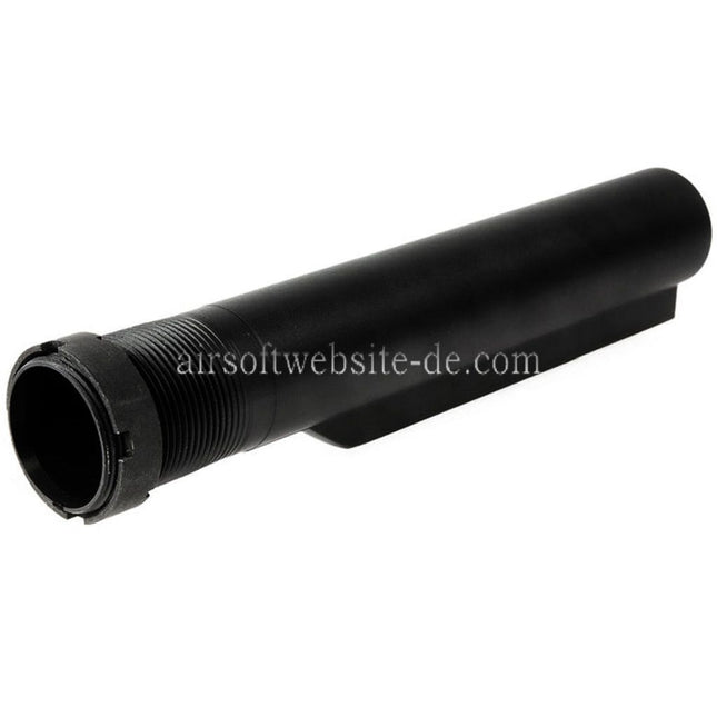 Guns Modify GM CNC Aluminum 6-Position Schaft Pufferrohr Geeignet für Tokyo Marui M4 Serie MWS GBB Gewehre Airsoft Schwarz