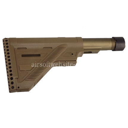 Guns Modify GM HK416 A5 Stil Polymer Slim Schaft mit 6-Position Pufferrohr Geeignet für VFC Umarex H&K HK416 A5 Serie GBB Gewehre Airsoft