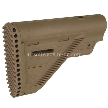 Guns Modify GM HK416 A5 Stil Polymer Slim Schaft mit 6-Position Pufferrohr Geeignet für VFC Umarex H&K HK416 A5 Serie GBB Gewehre Airsoft