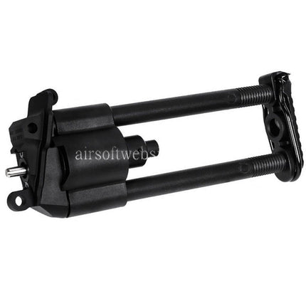 VFC Einziehbarer Paratrooper Stil Schaftsatz Geeignet für VFC M249 GBB Maschinengewehr Airsoft Schwarz