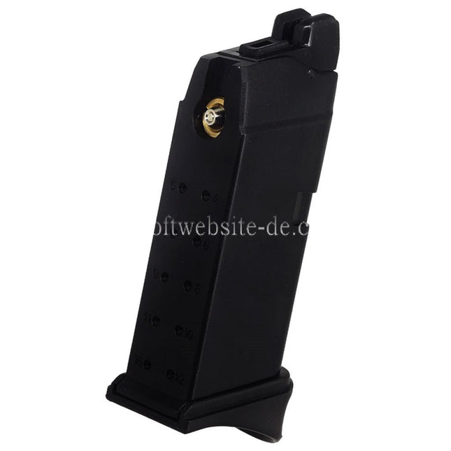 DOUBLE BELL 15rd Gas Magazin Geeignet für G26 G27 Serie GBB Pistolen Airsoft Schwarz