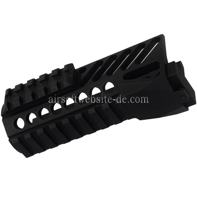 DOUBLE BELL CNC Aluminum Untere Handschutz Schienen System Geeignet für AKS-74U Serie AEG GBB Gewehre Airsoft Schwarz