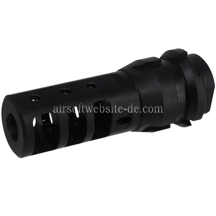 PTS Dead Air KeyMo Mündungsbremse Mündungsfeuerdämpfer Geeignet für -14mm CCW Gegen den Uhrzeigersinn Lauf Gewehre Airsoft