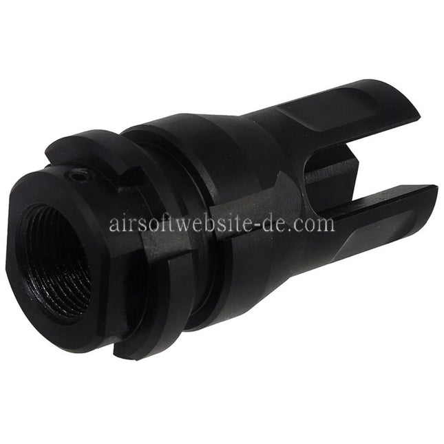 PTS Dead Air KeyMicro Mündungsfeuerdämpfer Geeignet für -14mm CCW Gegen den Uhrzeigersinn Lauf Gewehre Airsoft