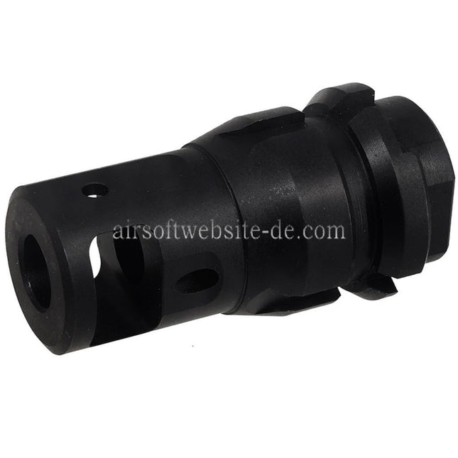 PTS Dead Air KeyMicro Mündungsbremse Mündungsfeuerdämpfer Geeignet für -14mm CCW Gegen den Uhrzeigersinn Lauf Gewehre Airsoft