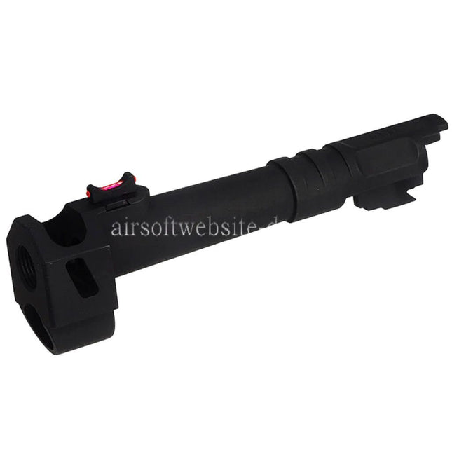 Airsoft Website Außen Lauf mit Korn Geeignet für Army Armament R501 Costa Carry Comp Serie GBB Pistolen Schwarz