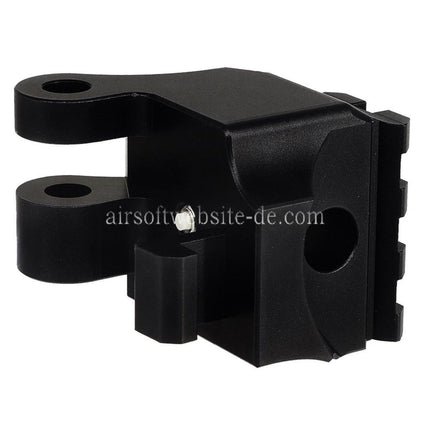 BBT CNC Aluminum M1913 20mm Schienen Schaft Adapter Geeignet für KRYTAC Kriss Vector Serie AEG GBB SMG Gewehre Airsoft Schwarz
