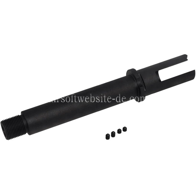 BBT CNC Stahl Außen Lauf -14mm CCW Gegen den Uhrzeigersinn Geeignet für KRYTAC Kriss Vector Serie AEG GBB SMG Gewehre Airsoft Schwarz