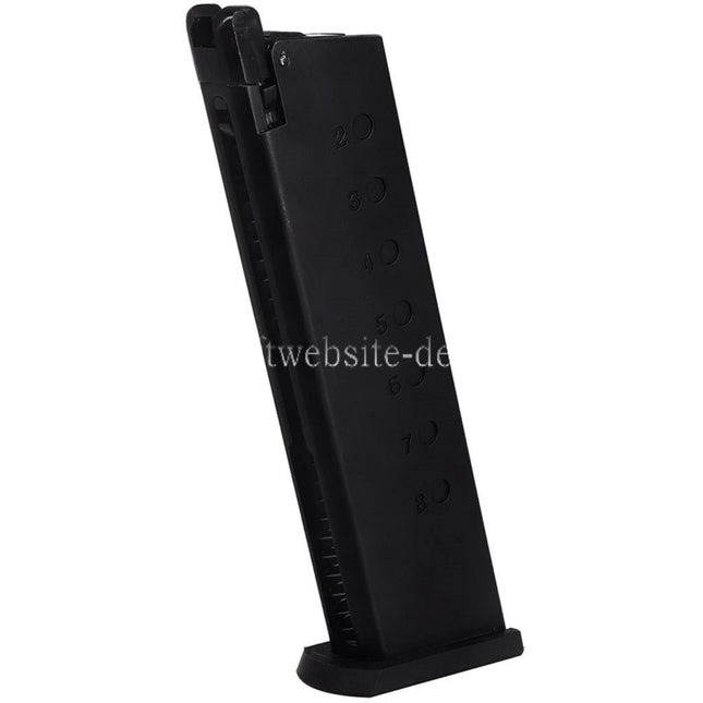 DOUBLE BELL 24rd Gas Magazin Geeignet für 784 M945 Serie GBB Pistolen Airsoft Schwarz