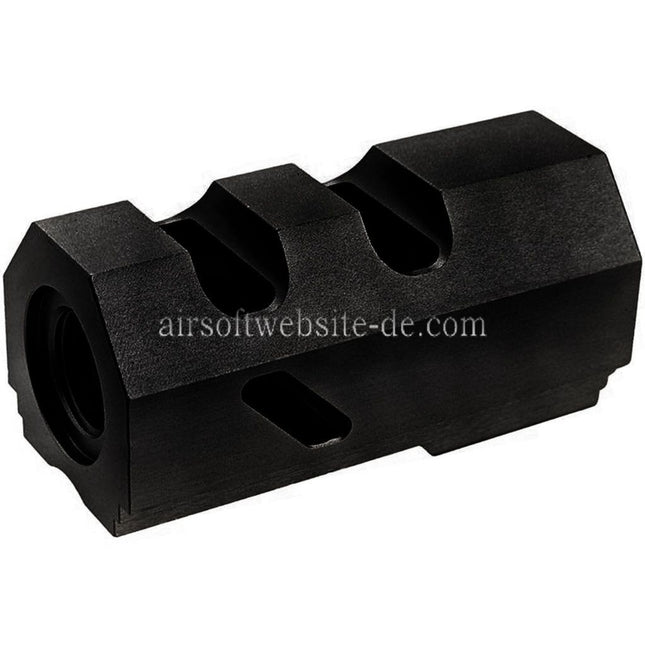 Revanchist Airsoft Aluminum Kompensator -14mm CCW Gegen den Uhrzeigersinn Geeignet für Tokyo Marui Hi-Capa Serie GBB Pistolen Airsoft