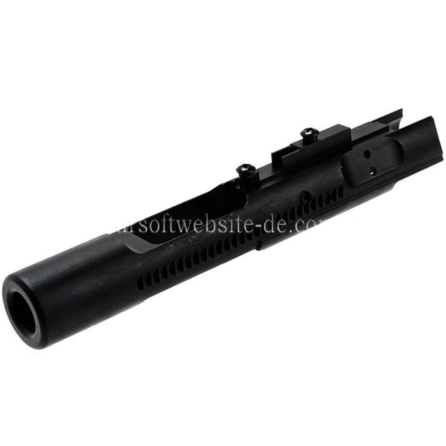 Angry Gun Stahl Monolithische komplette Bolzenträgerbaugruppe Geeignet für Tokyo Marui M4 MWS Serie GBB Gewehre Airsoft Schwarz