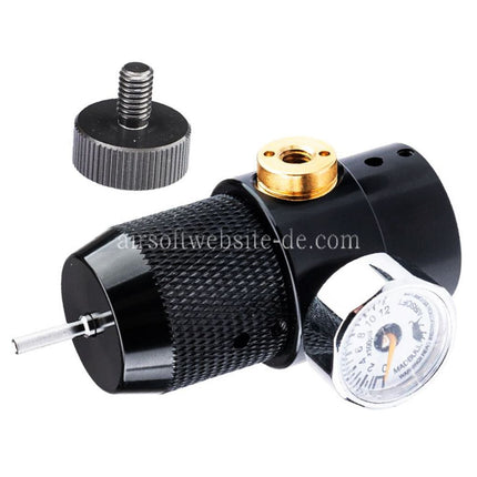Madbull XM Ladegerät Plus Co2 Adapter mit Einstellbarer Druck Regler und Anzeigemessgerät
