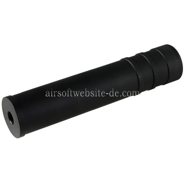 5KU 205mm Aluminum SV SAIGA Schalldämpfer -14mm CCW Gegen den Uhrzeigersinn Gewehre Airsoft Schwarz