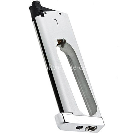 RWA 25rd Co2 Magazin Geeignet für KJ Works RWA GRP Nighthawk Custom War Hawk Serie 1911 GBB Pistolen Airsoft Silber
