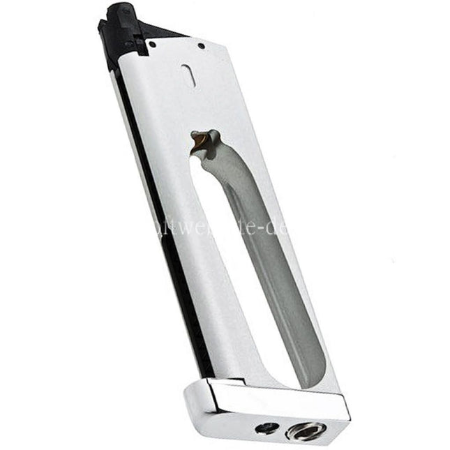 RWA 25rd Co2 Magazin Geeignet für KJ Works RWA GRP Nighthawk Custom War Hawk Serie 1911 GBB Pistolen Airsoft Silber