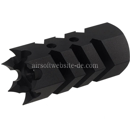 CYMA Crown Of Thorns Mündungsfeuerdämpfer Geeignet für -14mm CCW Gegen den Uhrzeigersinn Lauf Gewehre Airsoft