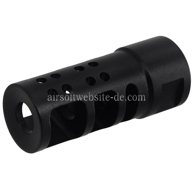 CYMA 53mm R2 556 Stil Metall Mündungsbremse Mündungsfeuerdämpfer Geeignet für -14mm CCW Gegen den Uhrzeigersinn Lauf Gewehre Airsoft