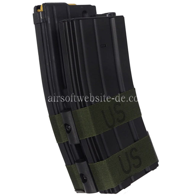 BATTLEAXE 800rd Elektrisches Doppel Magazin mit Platzpatrone Geeignet für M4 M16 Serie AEG Gewehre Airsoft