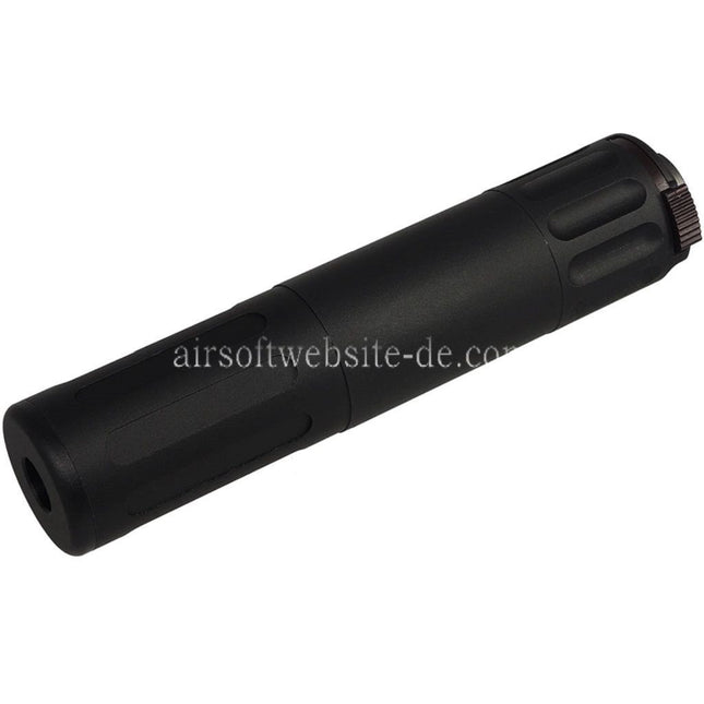 5KU 170mm AAC SR5 Stil QD Schalldämpfer mit 3-Zinken Mündungsfeuerdämpfer Geeignet für -14mm CCW Gegen den Uhrzeigersinn Lauf Gewehre Airsoft