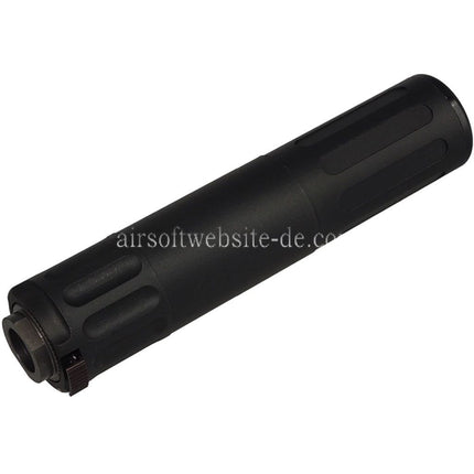 5KU 170mm AAC SR5 Stil QD Schalldämpfer mit 3-Zinken Mündungsfeuerdämpfer Geeignet für -14mm CCW Gegen den Uhrzeigersinn Lauf Gewehre Airsoft