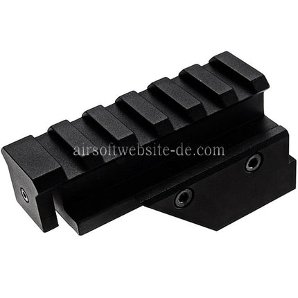 KSC 20mm Picatinny Schienen Zielfernrohrmontagebasis Geeignet für KSC M11 Serie GBB SMG Gewehre Airsoft Schwarz