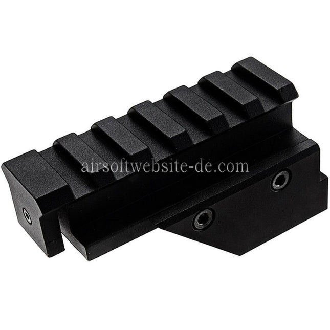 KSC 20mm Picatinny Schienen Zielfernrohrmontagebasis Geeignet für KSC M11 Serie GBB SMG Gewehre Airsoft Schwarz