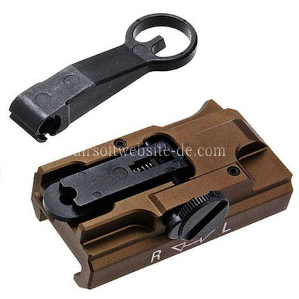 Guns Modify GM CNC Aluminum 416 A5 Stil Schnellablösung Hochklappen visiere Geeignet für Tokyo Marui M4 Serie MWS GBB Gewehre Airsoft