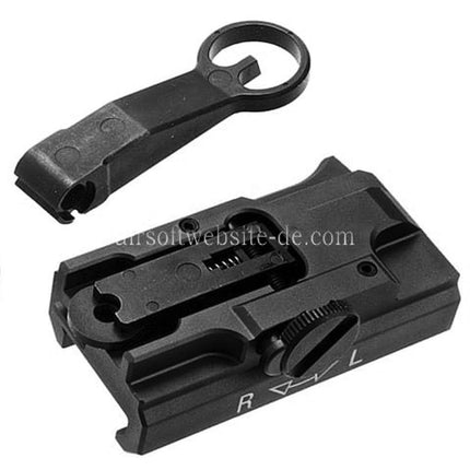 Guns Modify GM CNC Aluminum 416 A5 Stil Schnellablösung Hochklappen visiere Geeignet für Tokyo Marui M4 Serie MWS GBB Gewehre Airsoft