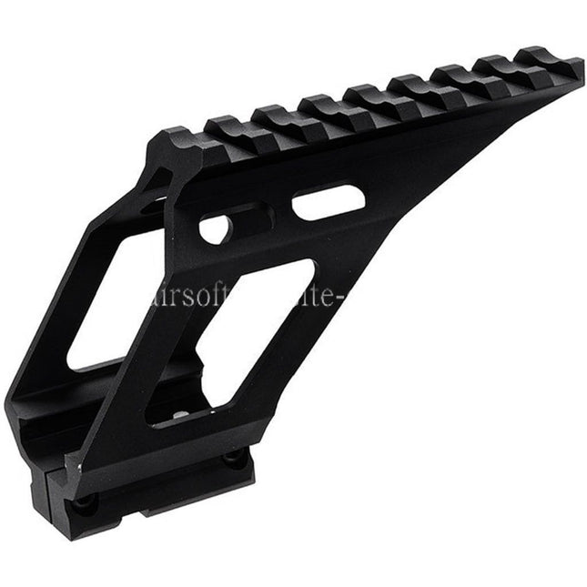 Novritsch CNC Aluminium 20mm Oberschiene geeignet für GBB-Pistolen der SSP1 SSP2 Serie Airsoft Schwarz