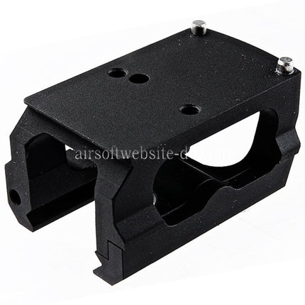 PPT Outdoor L-Stil RMR Halterung geeignet für Leuchtpunktvisier 20mm Picatinny Schiene Schwarz