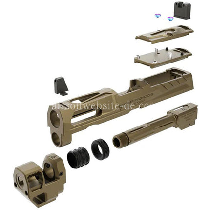 PTS Killer Innovations Velocity V1 Conversion Kit Geeignet für VFC SIG AIR P320 M18 X-Carry Serie GBB Pistolen