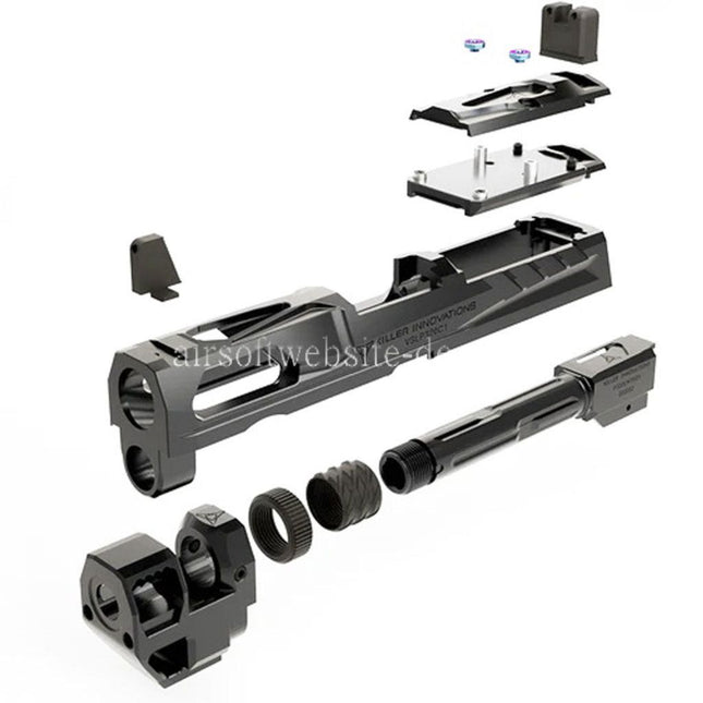 PTS Killer Innovations Velocity V1 Conversion Kit Geeignet für VFC SIG AIR P320 M18 X-Carry Serie GBB Pistolen