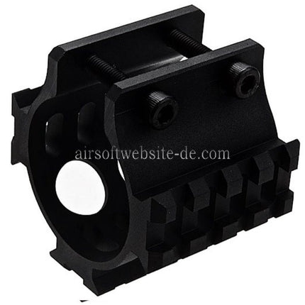 LCT 45mm Schalldämpferschiene Geeignet für LCT AS VAL VSS Serie AEG Gewehre Airsoft Schwarz